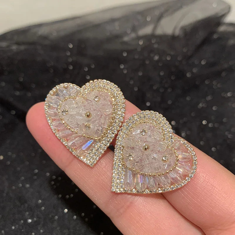 Bilincolor Luxury  Heart Shaped Earrings