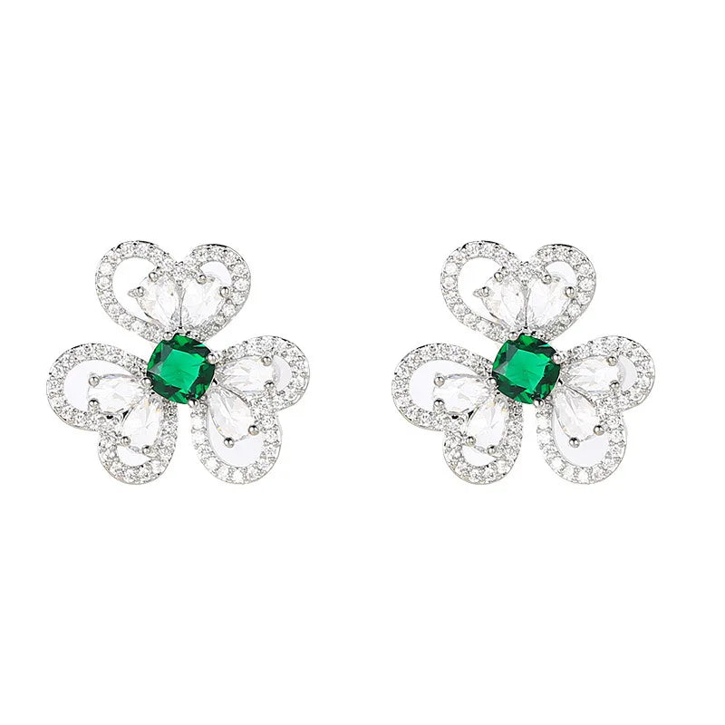 Luxury Zircon Earrings  For Women or Girls  Chrismas' Gift