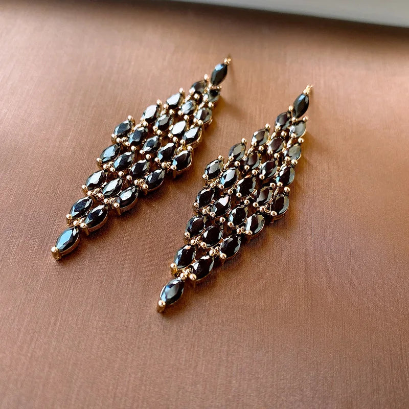 Bilincolor  Geometric Zircon Earrings for Women