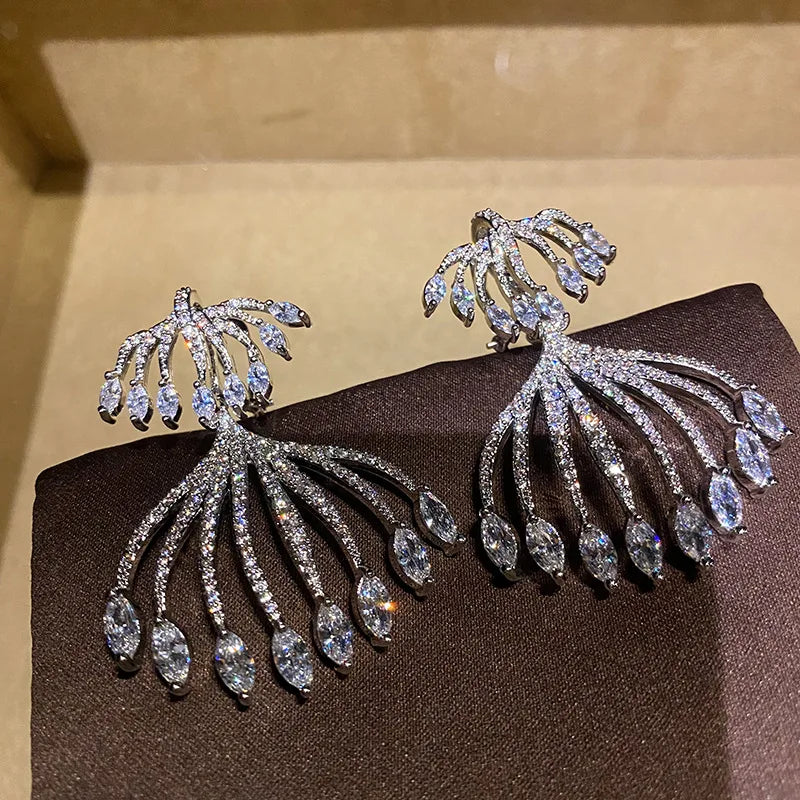 Bilincolor Jellyfish Zircon Earrings for Women