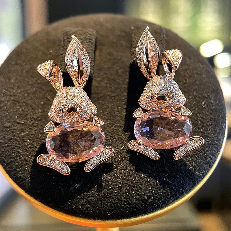 Bilincolor Cute Rabbit Earrings for Women