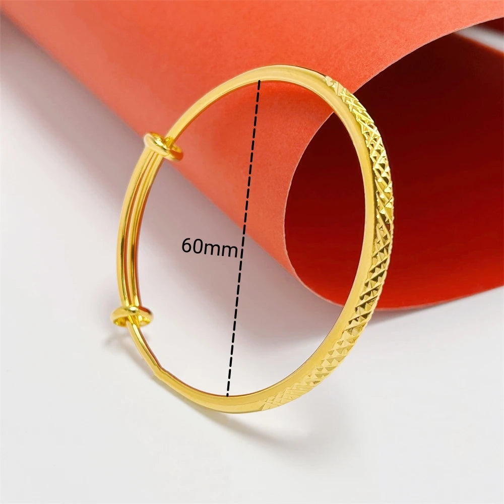 Women's Hand Bracelet Stainless Steel Gold Color Cuff Bangles Adjustable Pulsera Femme Wristband Trendy Jewelry Accessories