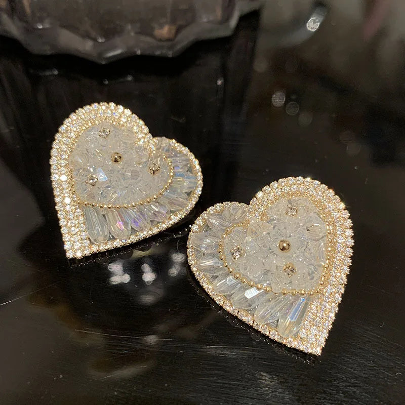 Bilincolor Luxury  Heart Shaped Earrings