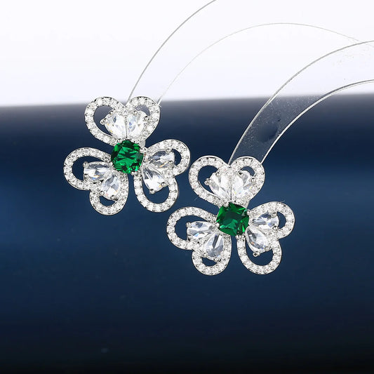 Luxury Zircon Earrings  For Women or Girls  Chrismas' Gift