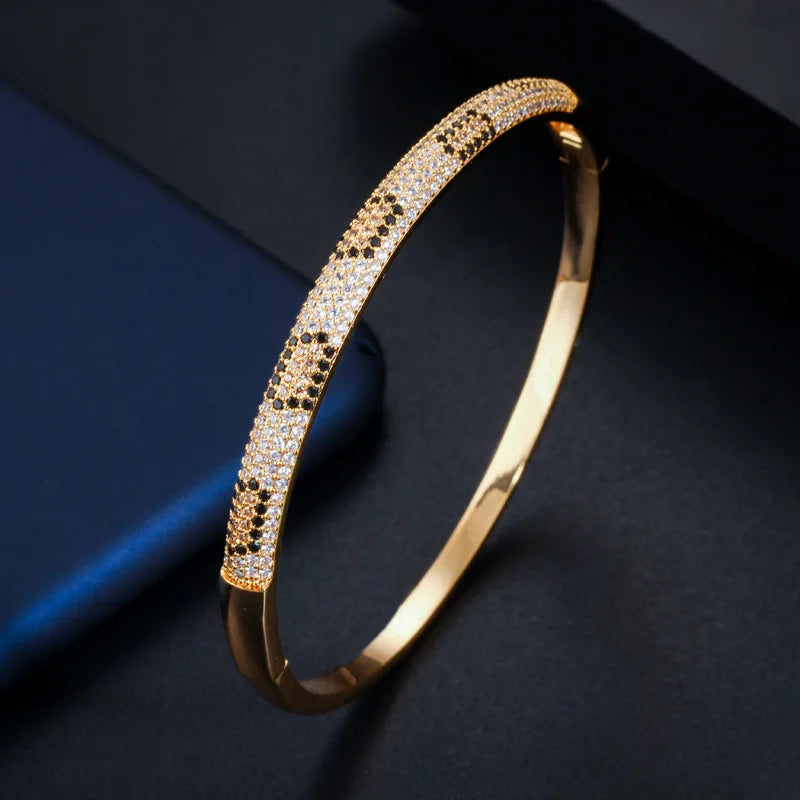 Bilincolor European and American Jewelry Shining AAA Zircon Bracelet